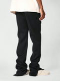 SUMWON Flared Fit Washed Jogger With Split Hem