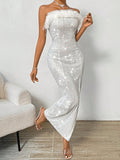 Glamine Elegant Romantic Sequin Embellished Sleeveless Women Party Dress