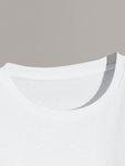 Men's Round Neck Casual Letter