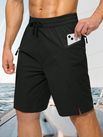 G Gradual G Gradual Men's Swim Trunks Quick Dry Board Shorts With Zipper Pockets Beach Shorts Bathing Suits For Men - No Mesh Liner Drawstring Shorts Summer Shorts