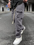 Manfinity Hypemode Loose Fit Men's Cargo Pants With Drawstring Waistband - MapleCo