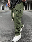 Manfinity Hypemode Loose Fit Men's Cargo Pants With Drawstring Waistband - MapleCo