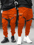 Men 1pc Buckle Strap Detail Flap Pocket Cargo Pants - MapleCo