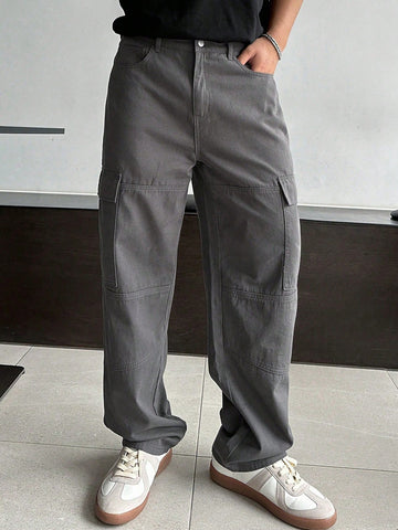 DAZY Men Flap Pocket Side Cargo Pants