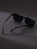 1pc Fashionable Y2k Style Oversized Square Fashion Glasses For Beach Or Driving, Unisex Casual Shades Accessories