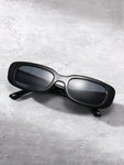 1pc Fashionable Square Frame Personality Y2k Beach Fashion Glasses For Men And Women Casual Shades Accessories