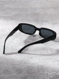 1pc Fashionable Square Frame Personality Y2k Beach Fashion Glasses For Men And Women Casual Shades Accessories