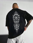 Men's Dreamcatcher Print Round Neck Short Sleeve T-Shirt