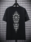 Men's Dreamcatcher Print Round Neck Short Sleeve T-Shirt