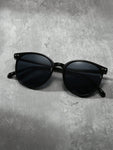 1pc Fashionable Circle Frame Fashion Glasses, Unisex For Summer Beach Or Driving Casual Shades Accessories