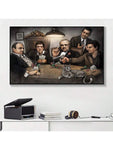 1 Pc Modern Canvas Painting Gangers Art Print By Big Chris Art Gangsters Playing Poker Poster On Wall Art Picture For Living  Room No Frame