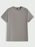 Manfinity NiteLyfe Men's Knitted Casual Round Neck Short Sleeve T-Shirt