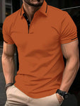 Manfinity Men's Color-Block Polo Shirt