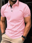 Manfinity Men's Color-Block Polo Shirt