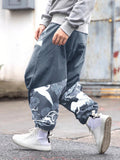 Manfinity Hypemode Men's Crane Print Harem Pants - MapleCo