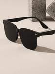 1 Pair Black Retro Polarized Fashion Glasses