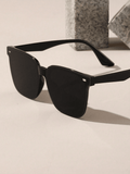 1 Pair Black Retro Polarized Fashion Glasses