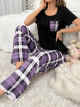 Women's Plaid Pajama Set