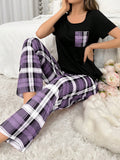 Women's Plaid Pajama Set