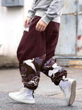 Manfinity Hypemode Men's Crane Print Harem Pants - MapleCo