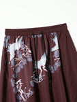 Manfinity Hypemode Men's Crane Print Harem Pants - MapleCo