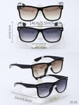 POLASUP 2pcs/Set Classic Basic Style Stud Detail Fashion Glasses With Lens Rope And Box Shades Accessories