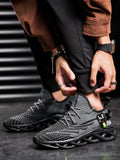 Men's Fashionable And Sporty Outdoor Lace-Up Sneakers, Anti-Skid, Comfortable, Shock-Absorbing, Durable - MapleCo