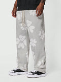 SUMWON Loose Fit Baggy Joggers With All Over Print