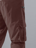 Manfinity Hypemode Loose Men\ Cargo Pants With Flap Pockets, Side And Drawstring Waist