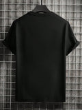 Men's Casual Everyday Round Neck T-Shirt With Letter Print