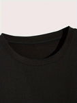 Men's Casual Everyday Round Neck T-Shirt With Letter Print