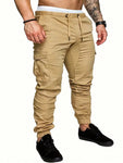 Manfinity LEGND Men Casual Drawstring Waist Cargo Pants