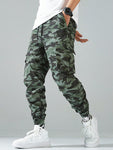 Manfinity Hypemode Loose-Fit Men's Camouflage Cargo Jogger Pants - MapleCo