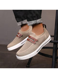 Men Slip-On Low-Top Skate Shoes, Comfortable And Anti-Slip Casual Sports Shoes, Comfortable Outdoor Shoes - MapleCo