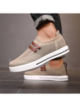 Men Slip-On Low-Top Skate Shoes, Comfortable And Anti-Slip Casual Sports Shoes, Comfortable Outdoor Shoes - MapleCo