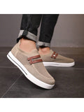 Men Slip-On Low-Top Skate Shoes, Comfortable And Anti-Slip Casual Sports Shoes, Comfortable Outdoor Shoes - MapleCo