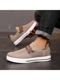 Men Slip-On Low-Top Skate Shoes, Comfortable And Anti-Slip Casual Sports Shoes, Comfortable Outdoor Shoes - MapleCo