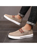 Men Slip-On Low-Top Skate Shoes, Comfortable And Anti-Slip Casual Sports Shoes, Comfortable Outdoor Shoes - MapleCo