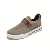 Men Slip-On Low-Top Skate Shoes, Comfortable And Anti-Slip Casual Sports Shoes, Comfortable Outdoor Shoes - MapleCo