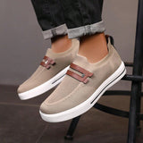 Men Slip-On Low-Top Skate Shoes, Comfortable And Anti-Slip Casual Sports Shoes, Comfortable Outdoor Shoes - MapleCo