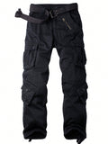 AKARMY Men's Casual Cargo Pants   Camo Pants Combat Work Pants With 8 Pockets(No Belt) - MapleCo