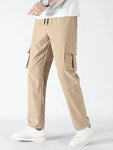 Manfinity Hypemode Men Flap Pocket Drawstring Waist Pants