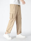 Manfinity Hypemode Men Flap Pocket Drawstring Waist Pants