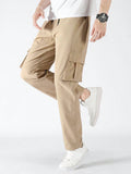 Manfinity Hypemode Men Flap Pocket Drawstring Waist Pants