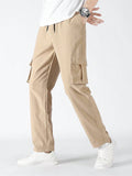 Manfinity Hypemode Men Flap Pocket Drawstring Waist Pants