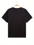 Men's Printed Round Neck Short Sleeve T-Shirt