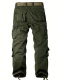 AKARMY Men's Casual Cargo Pants   Camo Pants Combat Work Pants With 8 Pockets(No Belt) - MapleCo