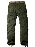 AKARMY Men's Casual Cargo Pants   Camo Pants Combat Work Pants With 8 Pockets(No Belt) - MapleCo