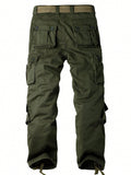 AKARMY AKARMY Men's Casual Cargo Pants   Camo Pants Combat Work Pants With 8 Pockets(No Belt)