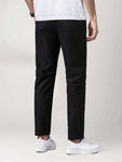 Men's Summer Vacation Casual Solid Color Ice Silk Trousers - MapleCo